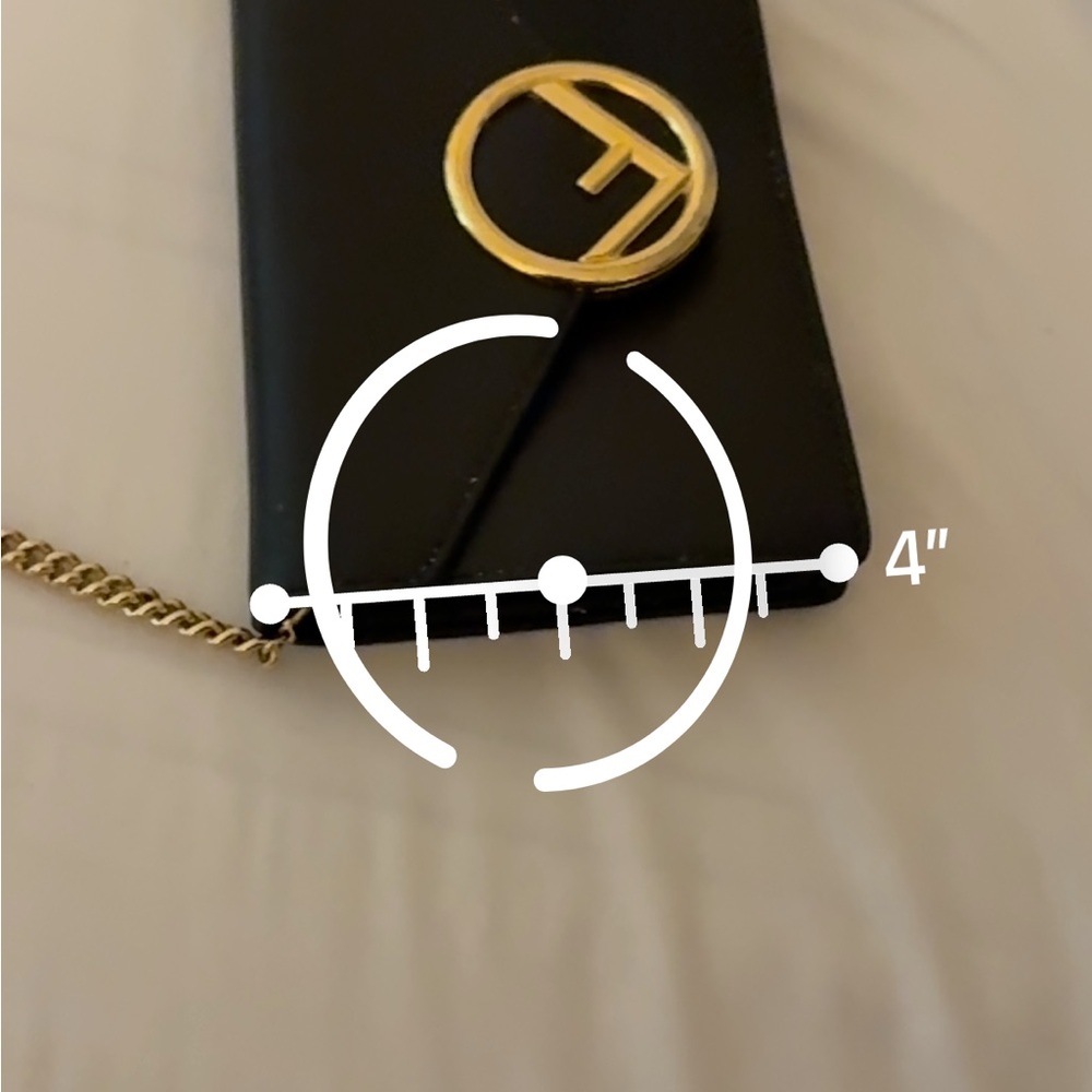 FENDI Black Cruise F 1974 embossed envelope belt bag - Picture 8 of 9